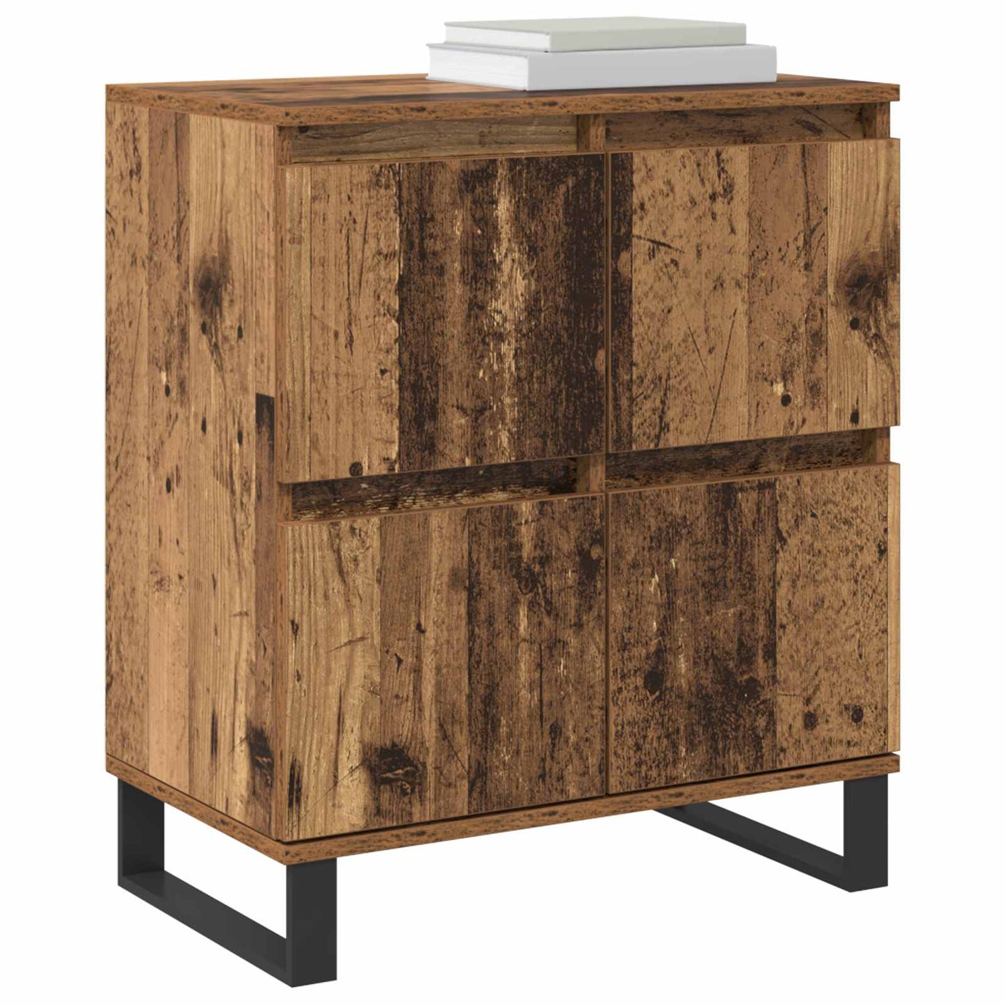 vidaXL Πλαϊνό γραφείο 3 pcs Παλιό ξύλο 60 x 35 x 70 cm