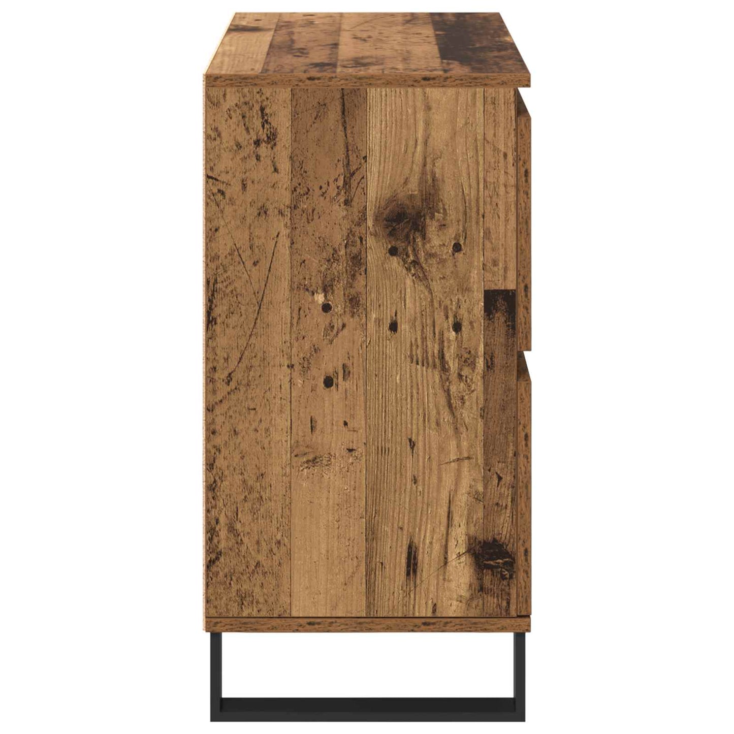 vidaXL Πλαϊνό γραφείο 3 pcs Παλιό ξύλο 60 x 35 x 70 cm