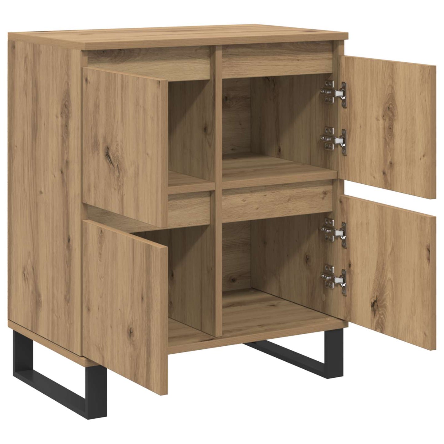vidaXL Πλαϊνό γραφείο 3 pcs Artisan Oak 60 x 35 x 70 cm