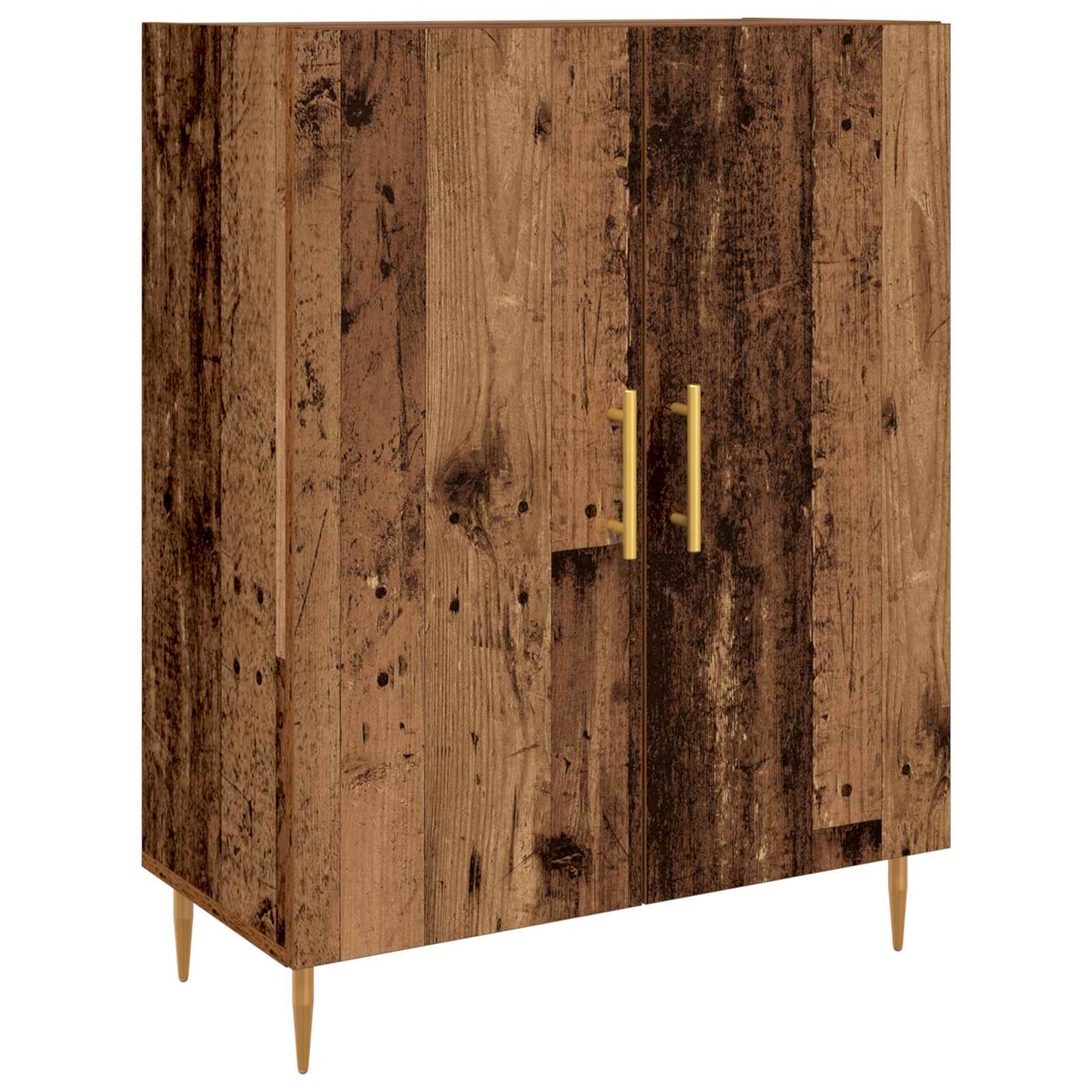 vidaXL Highboard Παλαιό ξύλο 69,5 x 34 x 180 εκ. Επεξεργασμένο ξύλο