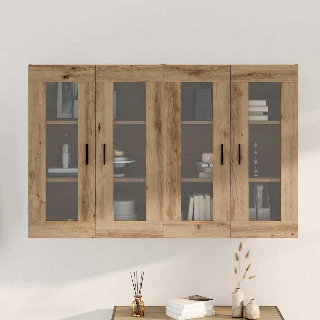 vidaXL Ντουλάπια Τοίχου 2 pcs artisan δρυς 69,5 x 34 x 90 εκ.