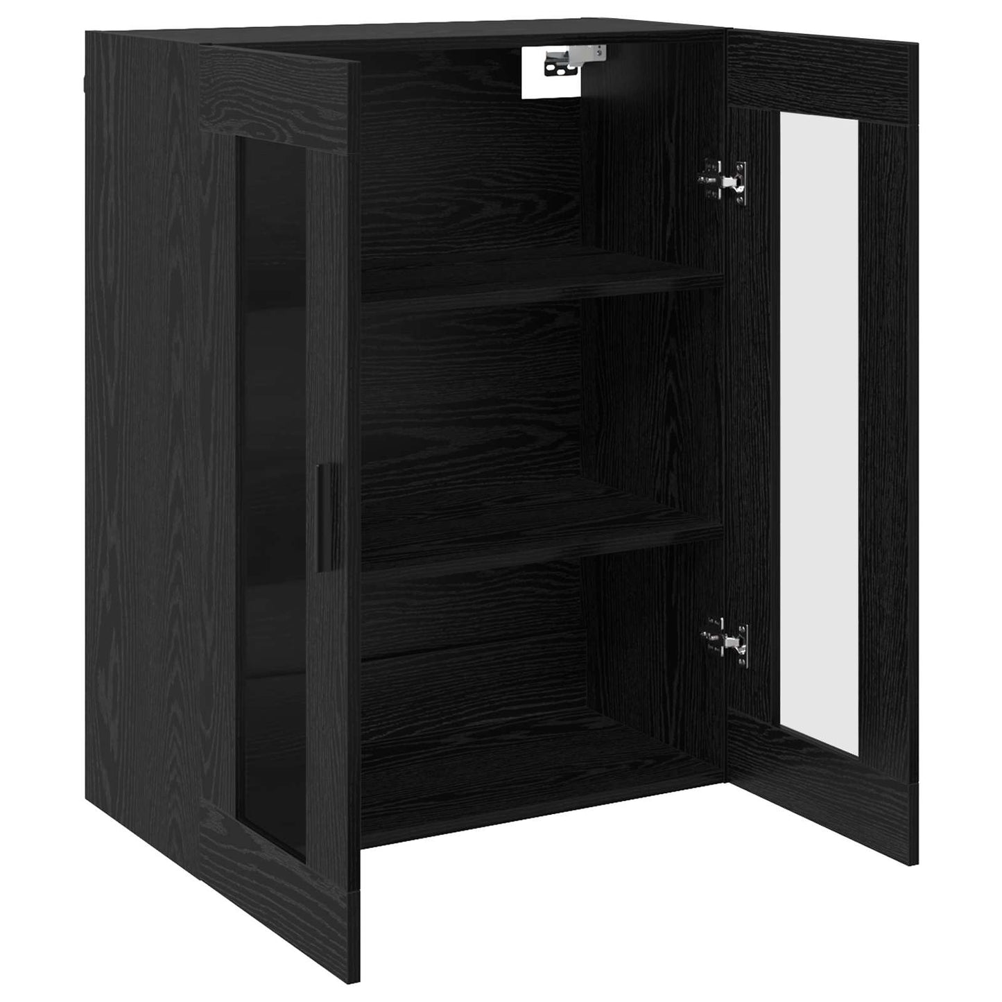 vidaXL Ντουλάπια Τοίχου 2 pcs Μαύρη δρυς 69,5 x 34 x 90 εκ.