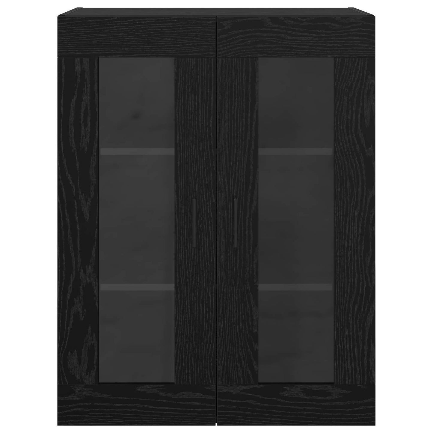 vidaXL Ντουλάπια Τοίχου 2 pcs Μαύρη δρυς 69,5 x 34 x 90 εκ.