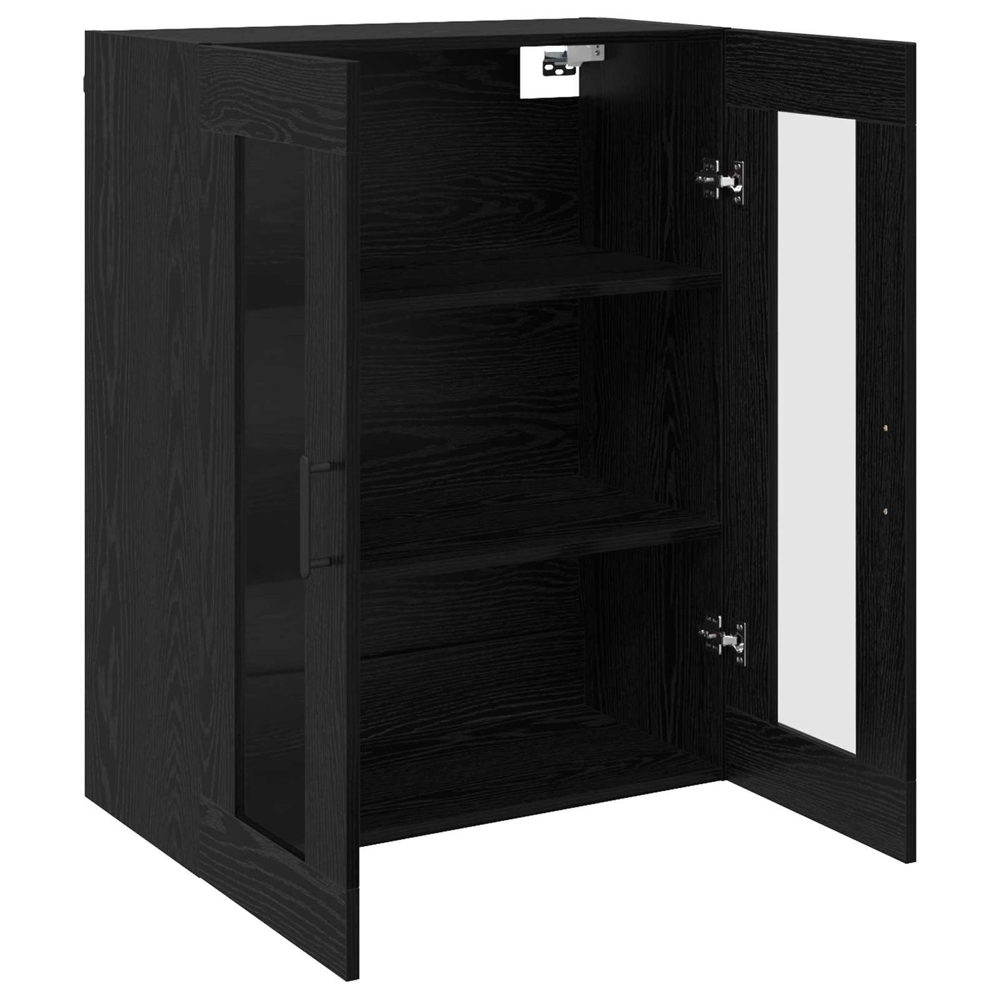 vidaXL Ντουλάπια Τοίχου 2 pcs Μαύρη δρυς 69,5 x 34 x 90 εκ.