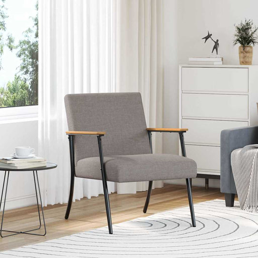 vidaXL Πολυθρόνα Taupe ύφασμα