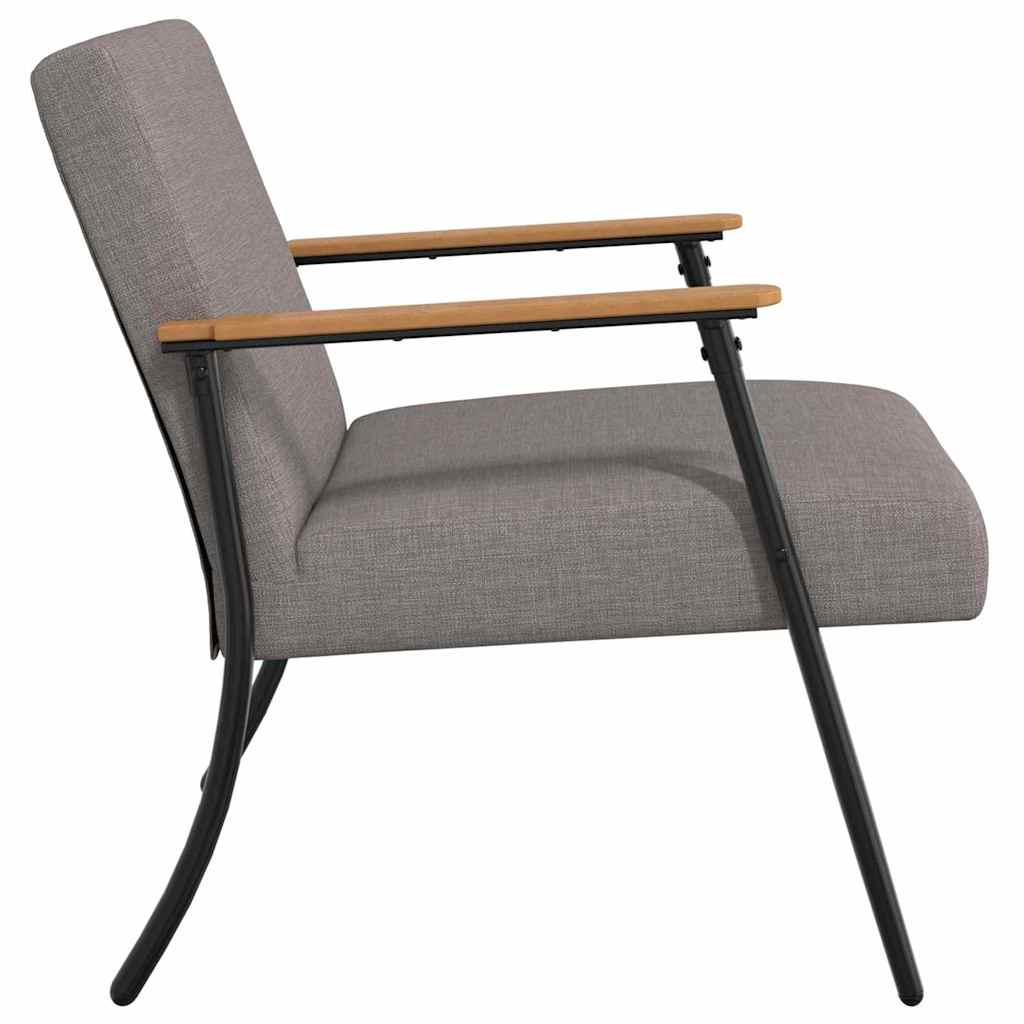 vidaXL Πολυθρόνα Taupe 59 x 75 x 78 εκ ύφασμα