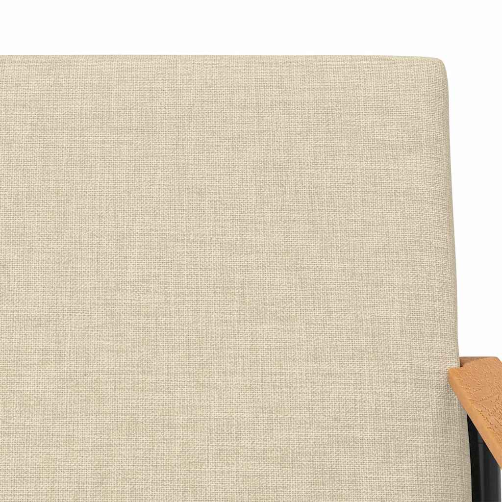 vidaXL Πολυθρόνα Κρεμ 59 x 75 x 78 εκ ύφασμα