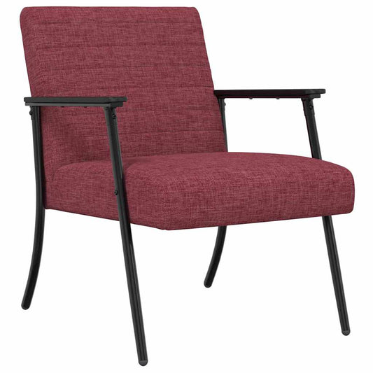 vidaXL Πολυθρόνα Κόκκινο 59 x 75 x 78 εκ ύφασμα