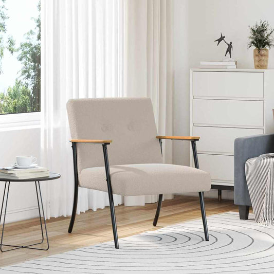 vidaXL Πολυθρόνα Ανοιχτό γκρι 59 x 75 x 78 εκ