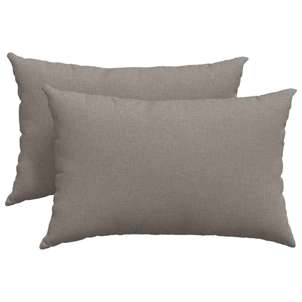 vidaXL Μαξιλάρι Καναπέ 2 pcs Taupe 60 x 40 cm ύφασμα