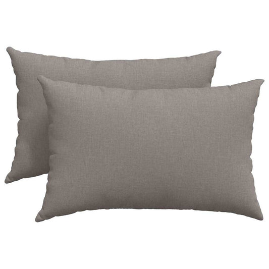 vidaXL Μαξιλάρι Καναπέ 2 pcs Taupe 60 x 40 cm ύφασμα