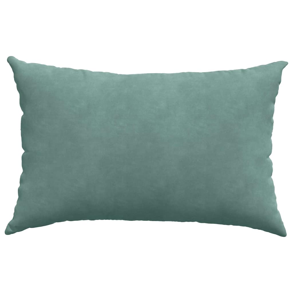 vidaXL Μαξιλάρι Καναπέ 2 pcs Θαλασσί 60 x 40 cm Υφασμάτινο Κορντουρά