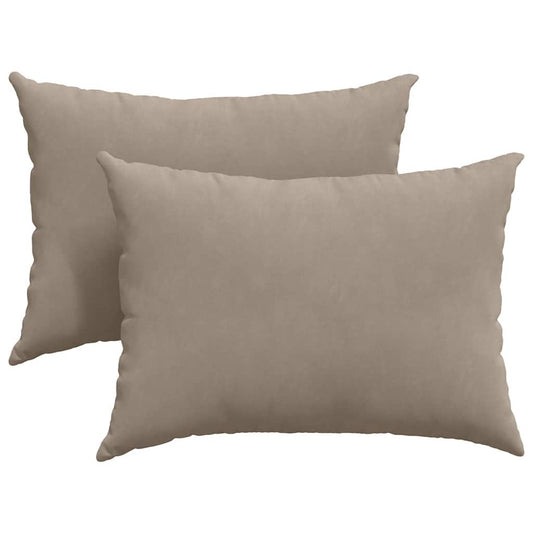 vidaXL Μαξιλάρι Καναπέ 2 pcs Taupe 70 x 50 cm ύφασμα