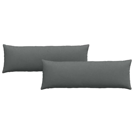 vidaXL Μαξιλάρι Καναπέ 2 pcs Σκούρο Γκρι 120 x 40 cm ύφασμα