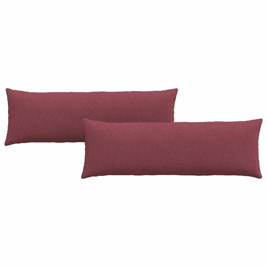 vidaXL Μαξιλάρι Καναπέ 2 pcs Κόκκινο 120 x 40 cm ύφασμα