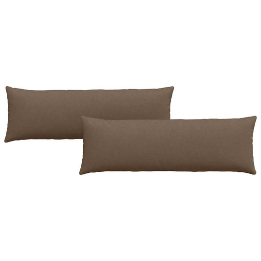 vidaXL Μαξιλάρι Καναπέ 2 pcs Καφέ 120 x 40 cm ύφασμα