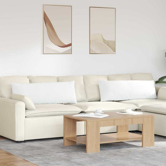 vidaXL Μαξιλάρι Καναπέ 2 pcs Λευκό 120 x 40 cm ύφασμα