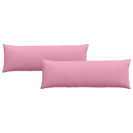 vidaXL Μαξιλάρι Καναπέ 2 pcs Ροζ 120 x 40 cm ύφασμα