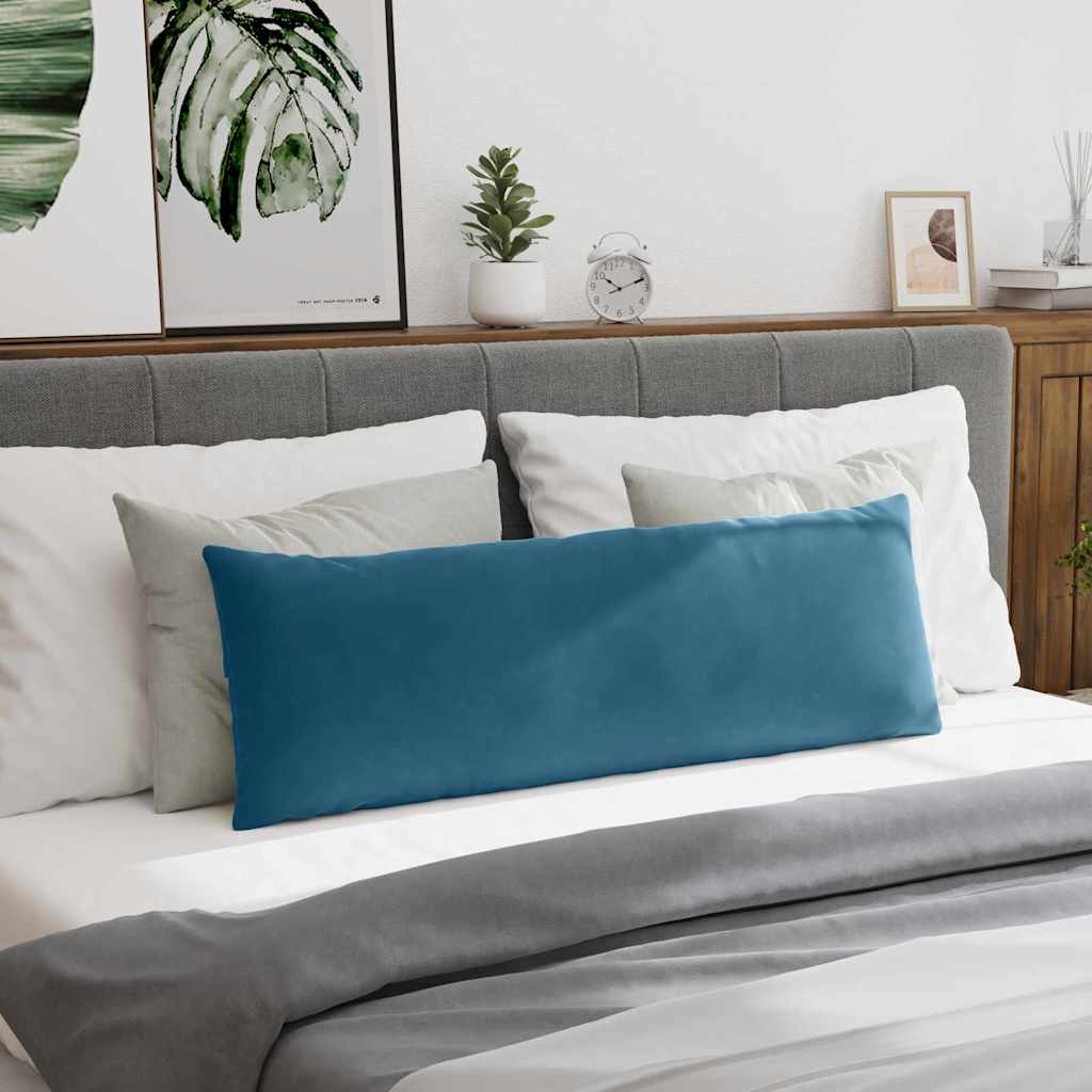 vidaXL Μαξιλάρι Καναπέ 2 pcs Μπλε 120 x 40 cm Υφασμάτινο Κορντουρά