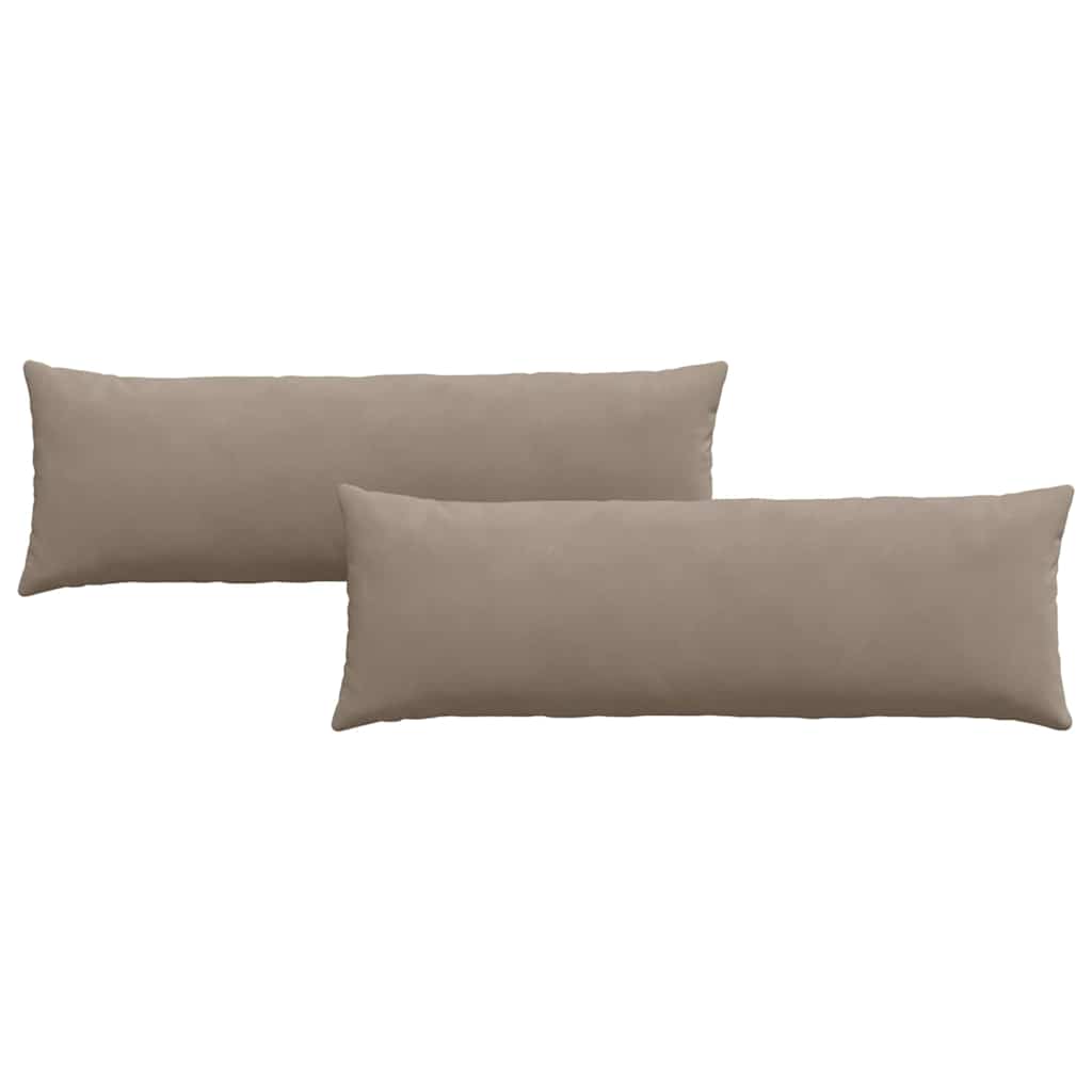 vidaXL Μαξιλάρι Καναπέ 2 pcs Taupe 120 x 40 cm ύφασμα