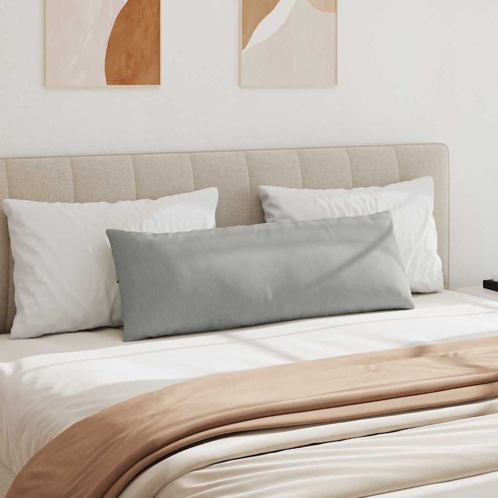 vidaXL Μαξιλάρι Καναπέ 2 pcs Ανοιχτό γκρι 120 x 40 cm ύφασμα