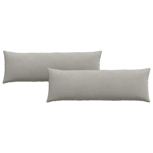 vidaXL Μαξιλάρι Καναπέ 2 pcs Ανοιχτό γκρι 120 x 40 cm ύφασμα