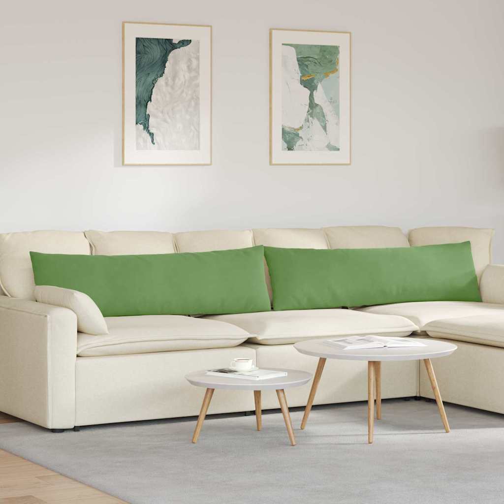 vidaXL Μαξιλάρι Καναπέ 2 pcs Ανοιχτό πράσινο 145 x 40 εκ.