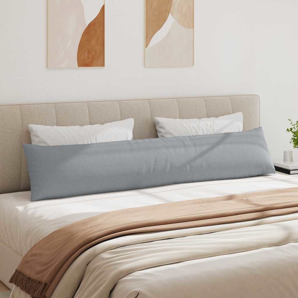 vidaXL Μαξιλάρι Καναπέ 2 pcs Ανοιχτό γκρι 200 x 40 εκ. ύφασμα