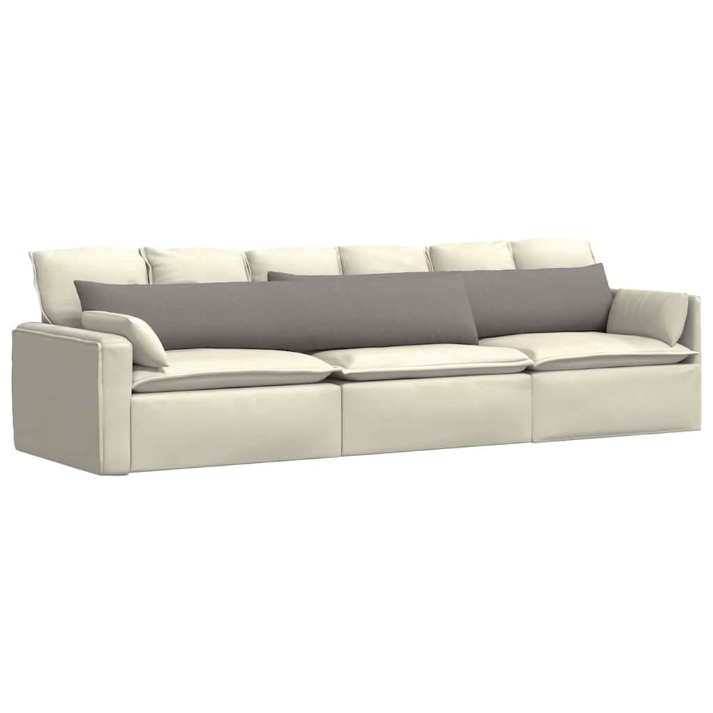vidaXL Μαξιλάρι Καναπέ 2 pcs Taupe 200 x 40 εκ. ύφασμα