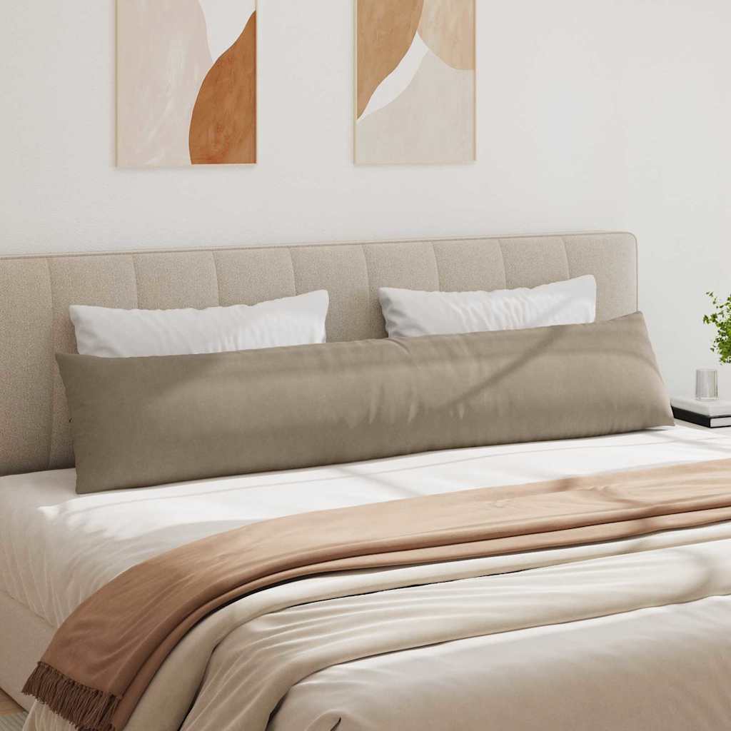vidaXL Μαξιλάρι Καναπέ 2 pcs Taupe 200 x 40 εκ. ύφασμα