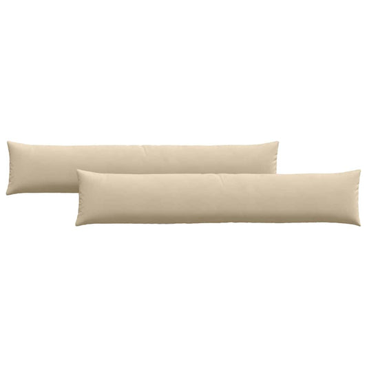 vidaXL Μαξιλάρι Καναπέ 2 pcs Κρεμ 200 x 40 εκ. ύφασμα