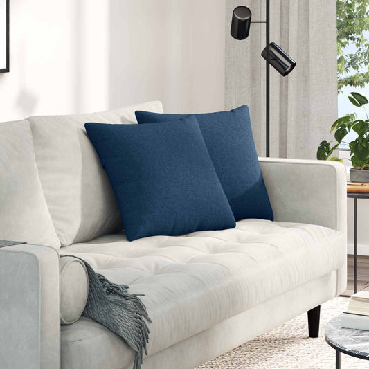 vidaXL Μαξιλάρι Καναπέ 2 pcs Μπλε 45 x 45 cm ύφασμα