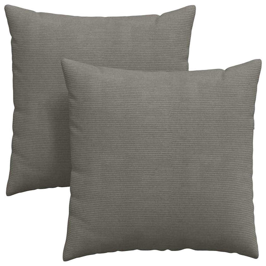 vidaXL Μαξιλάρι Καναπέ 2 pcs Ανοιχτό γκρι 80 x 80 cm