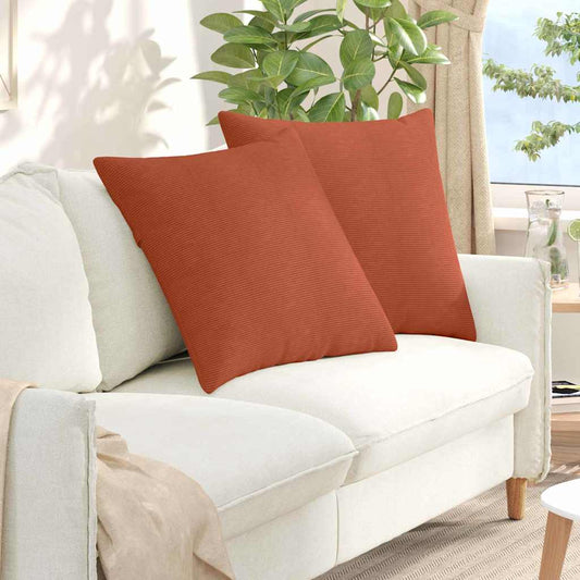 vidaXL Μαξιλάρι Καναπέ 2 pcs Κόκκινο Πορτοκαλί 80 x 80 cm
