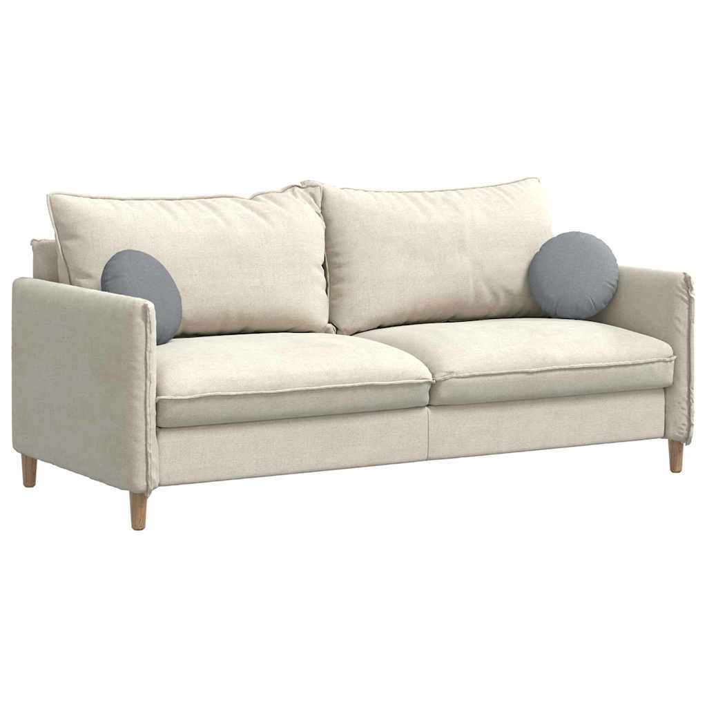 vidaXL Μαξιλάρια καθισμάτων 2 pcs Ανοιχτό γκρι Ø30 x 13 εκ ύφασμα