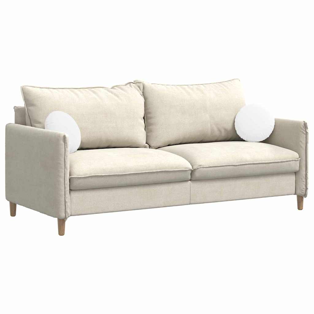 vidaXL Μαξιλάρια καθισμάτων 2 pcs Λευκό Ø30 x 13 εκ ύφασμα