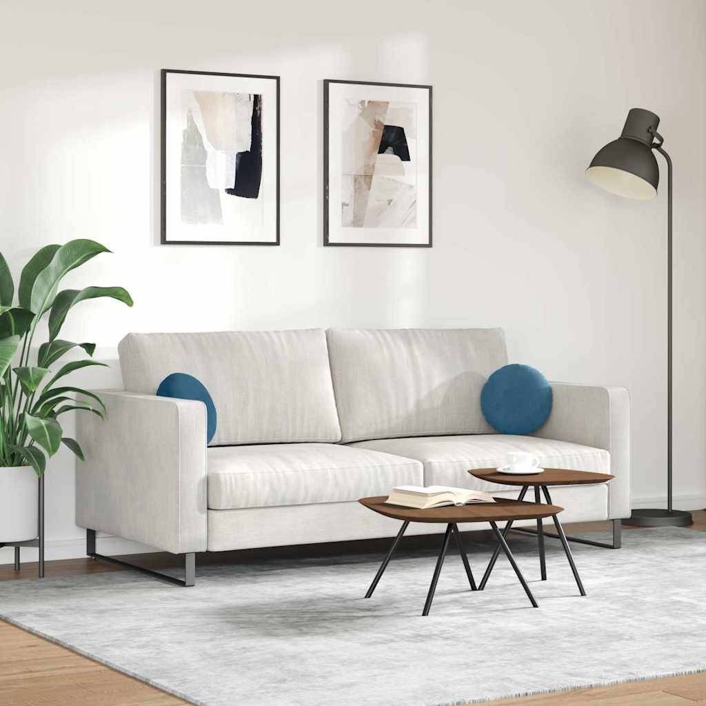 vidaXL Μαξιλάρια καθισμάτων 2 pcs Μπλε Ø 40 x 13 εκ. Βελούδο