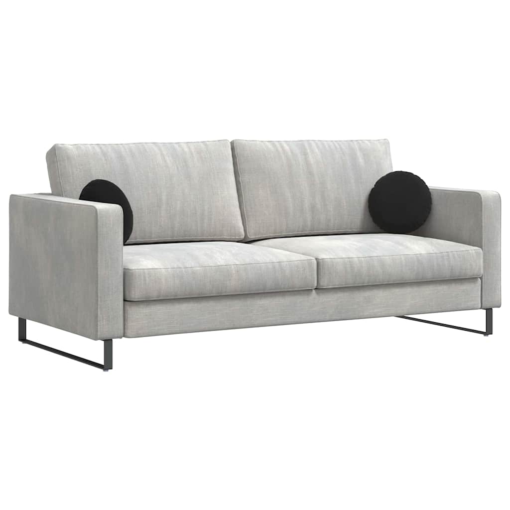 vidaXL Μαξιλάρια καθισμάτων 2 pcs Μαύρο Ø 40 x 13 εκ. Βελούδο