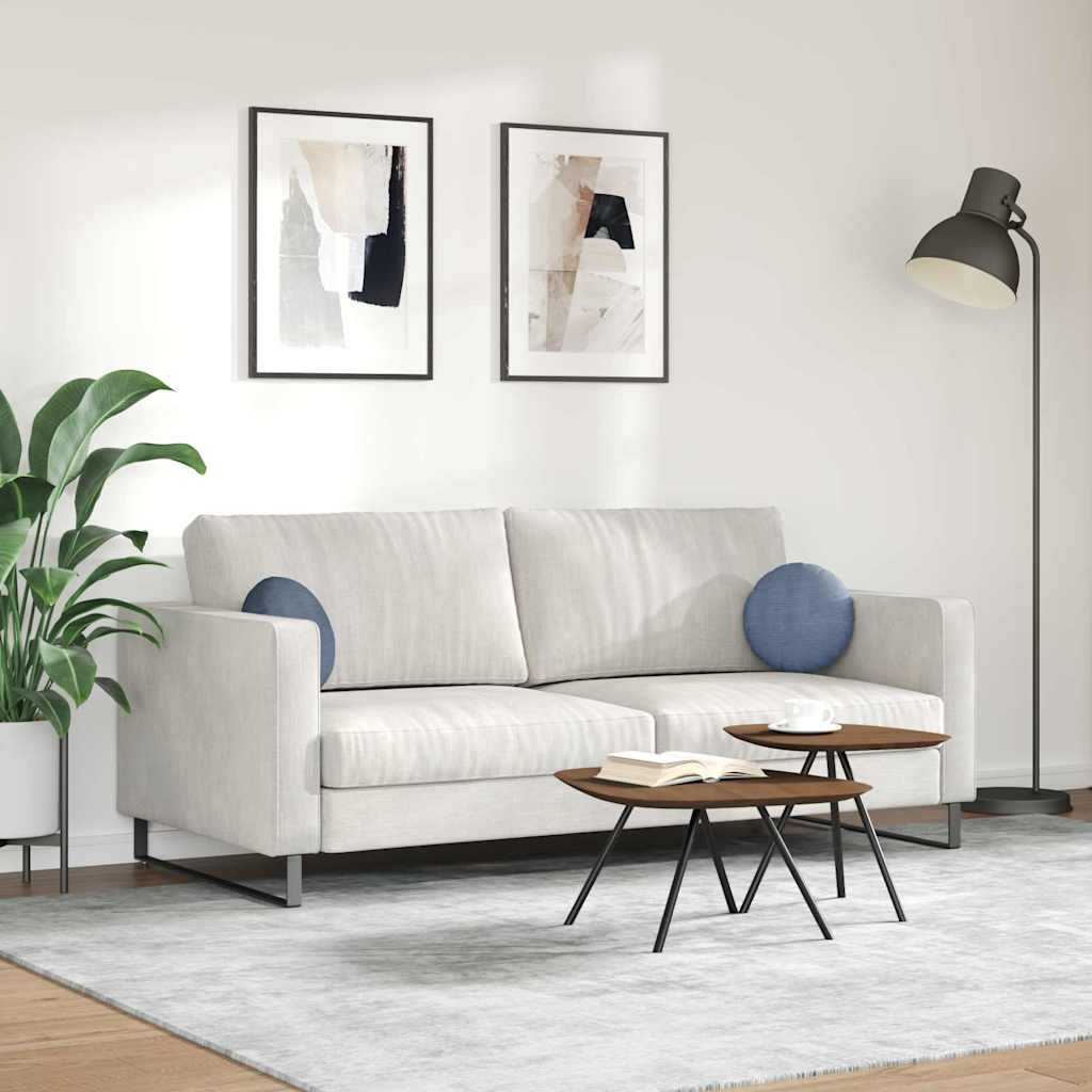 vidaXL Μαξιλάρια καθισμάτων 2 pcs Μπλε Ø 30 cm Υφασμάτινο Κορντουρά