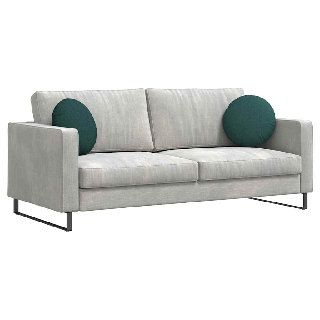 vidaXL Μαξιλάρια καθισμάτων 2 pcs Σκούρο Πράσινο Ø40 x 13 εκ ύφασμα