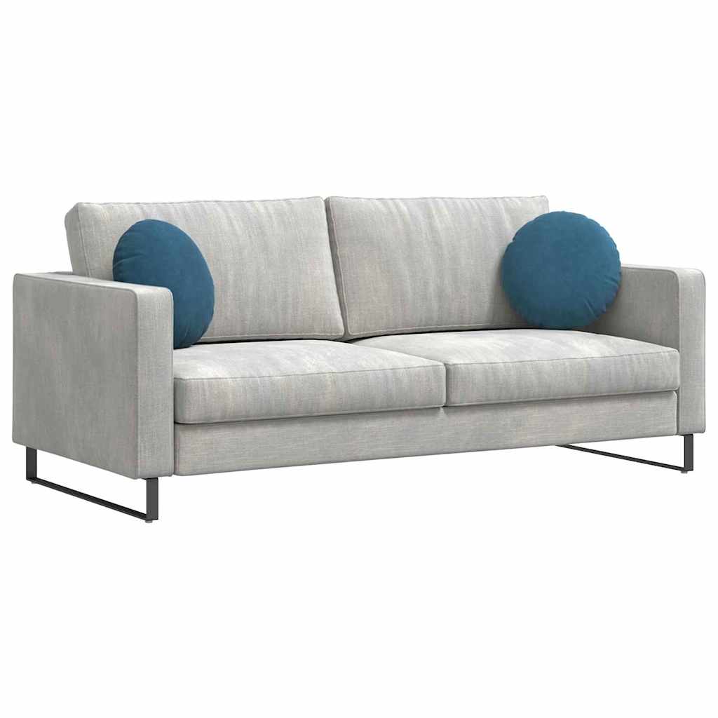 vidaXL Μαξιλάρια καθισμάτων 2 pcs Μπλε Ø 40 x 13 εκ. Βελούδο