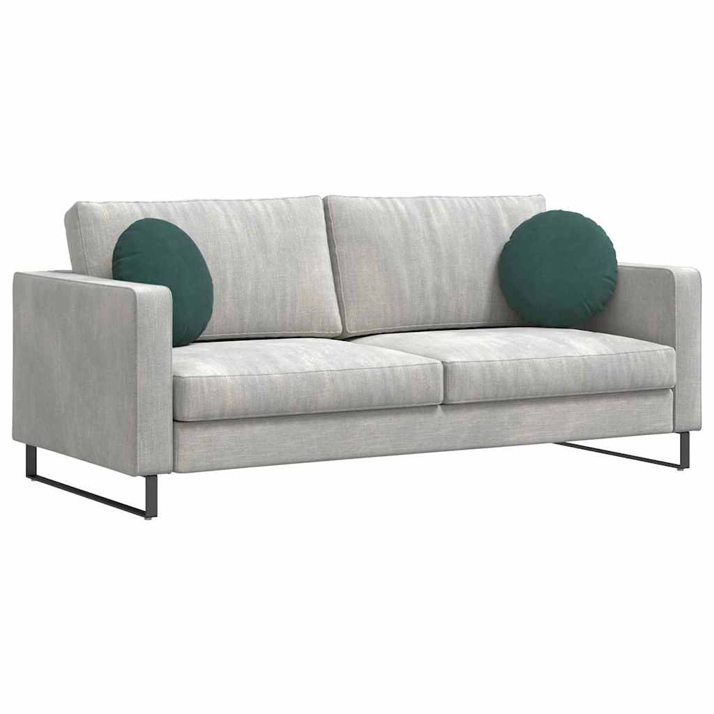 vidaXL Μαξιλάρια καθισμάτων 2 pcs Σκούρο Πράσινο Ø 40 x 13 εκ. Βελούδο