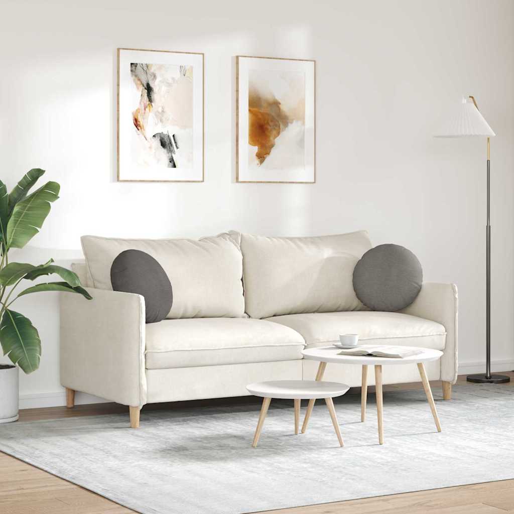 vidaXL Μαξιλάρια καθισμάτων 2 pcs Ανοιχτό γκρι Ø 40 cm