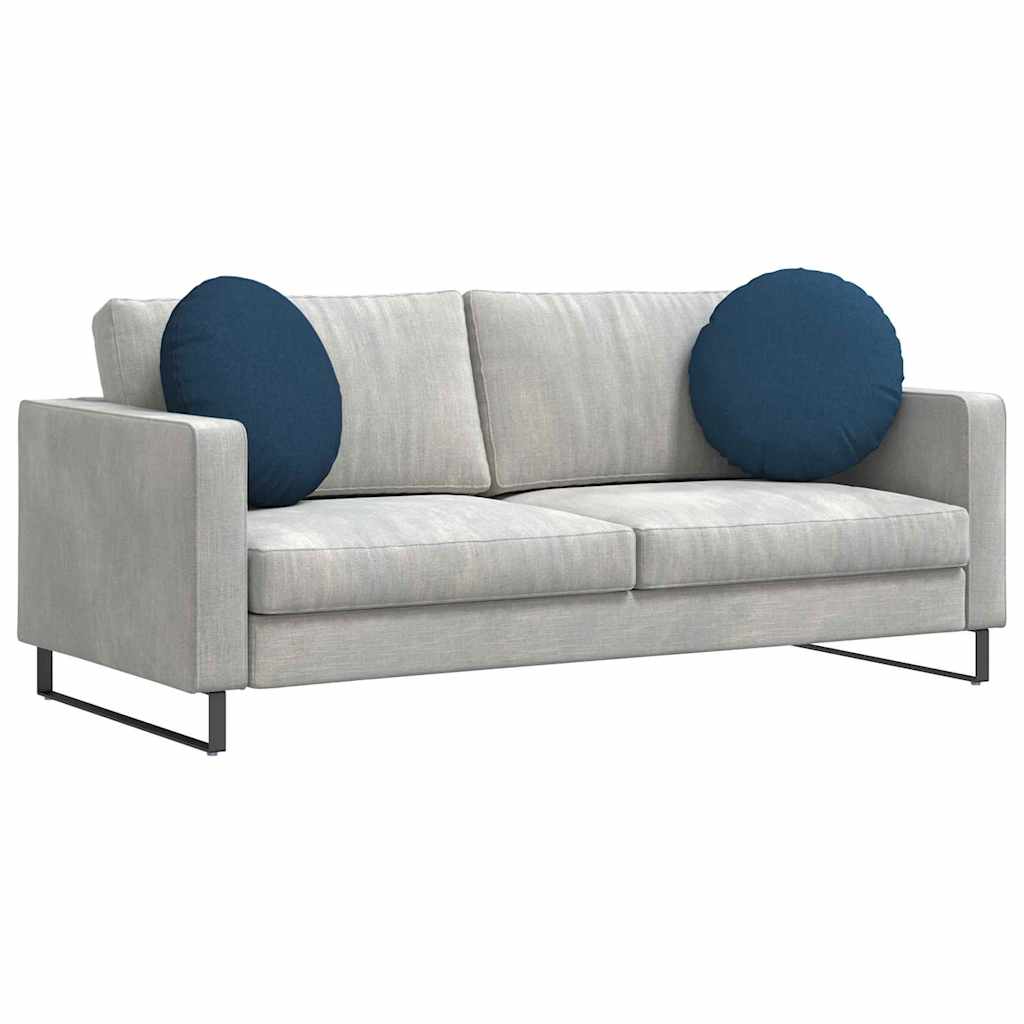 vidaXL Μαξιλάρια καθισμάτων 2 pcs Μπλε Ø50 x 19 εκ ύφασμα