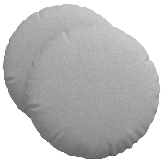 vidaXL Μαξιλάρια καθισμάτων 2 pcs Σκίουρος Γκρί Ø50 x 19 εκ ύφασμα