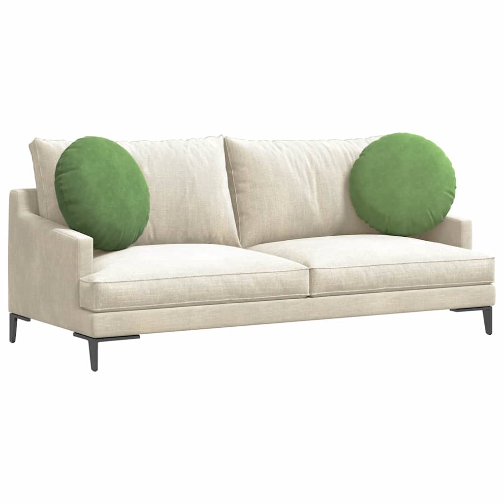 vidaXL Μαξιλάρια καθισμάτων 2 pcs Ανοιχτό Πράσινο Ø 40 x 13 εκ.