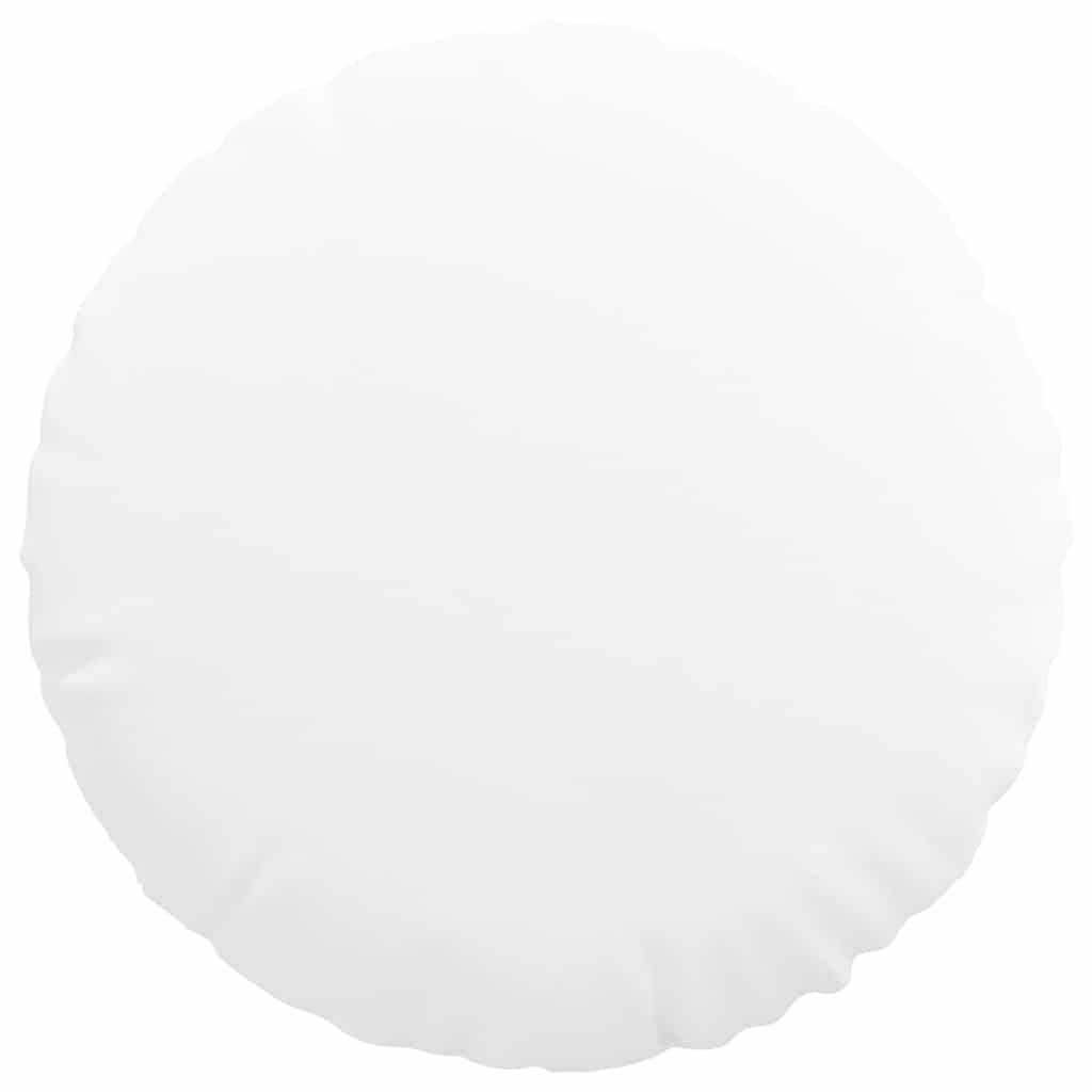 vidaXL Μαξιλάρια καθισμάτων 2 pcs Λευκό Ø60 x 21 εκ ύφασμα