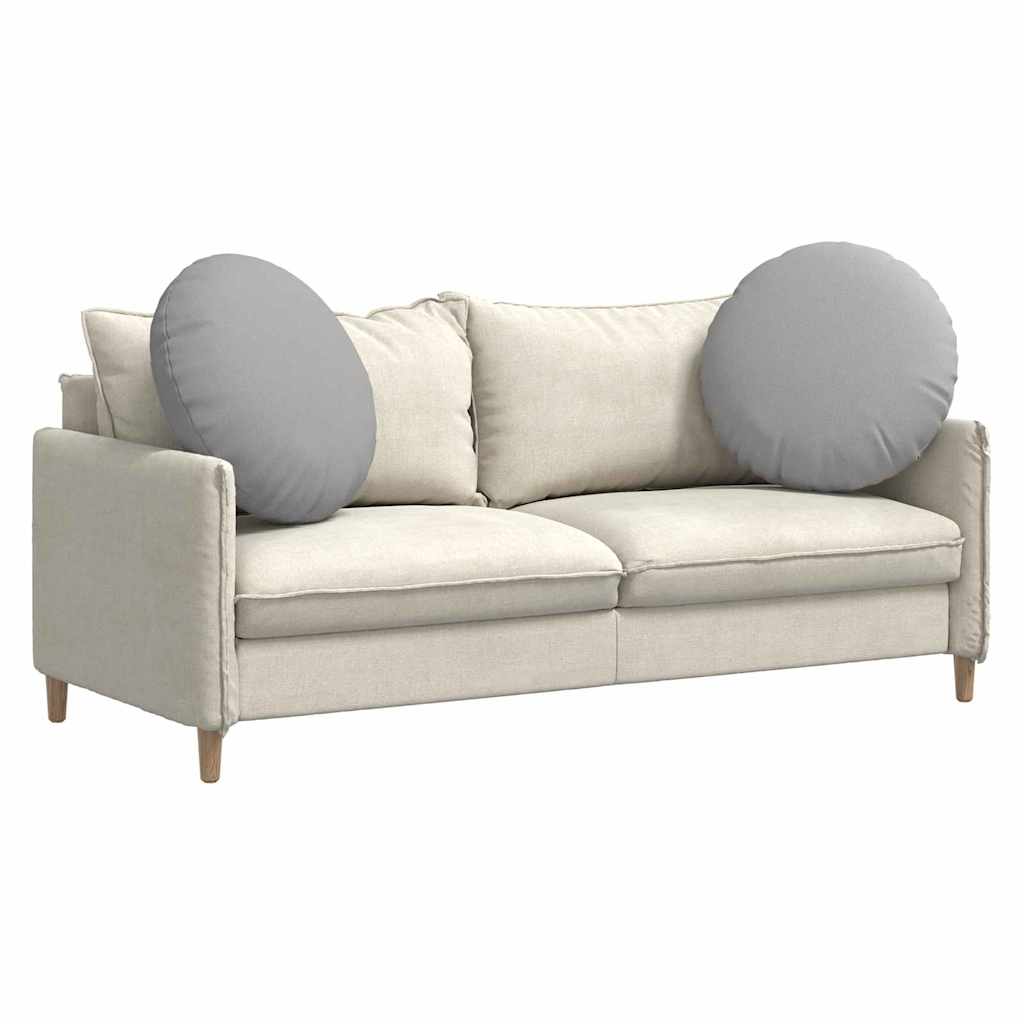 vidaXL Μαξιλάρια καθισμάτων 2 pcs Σκίουρος Γκρί Ø60 x 21 εκ ύφασμα