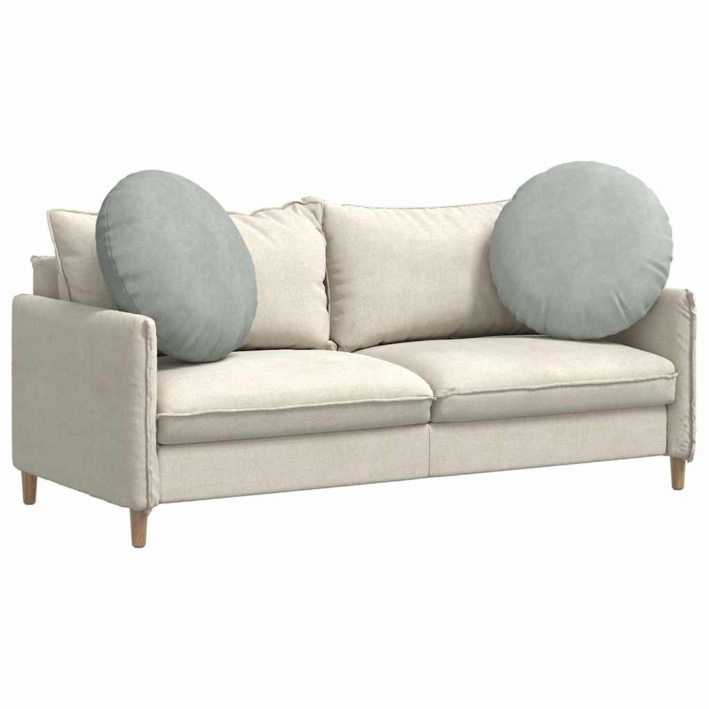 vidaXL Μαξιλάρια καθισμάτων 2 pcs Ανοιχτό γκρι Ø 40 x 13 εκ. Βελούδο