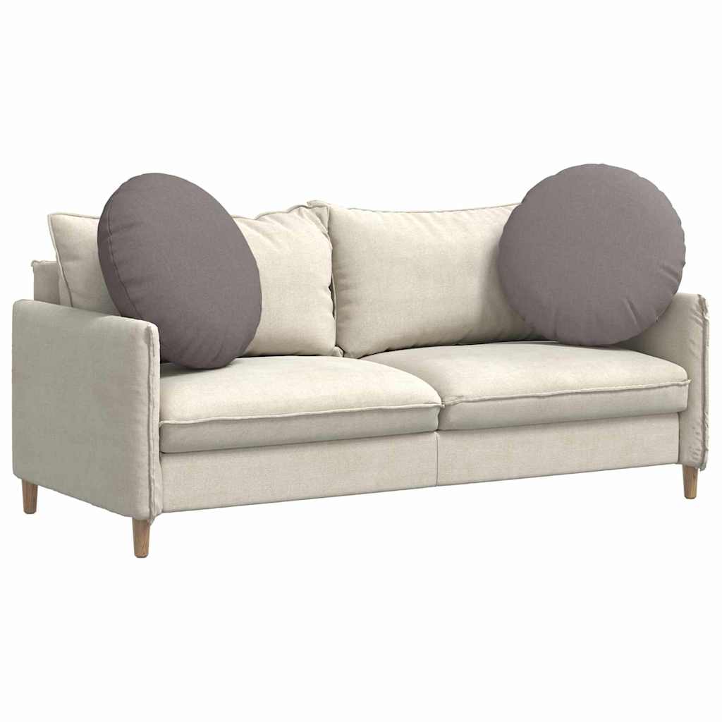 vidaXL Μαξιλάρια καθισμάτων 2 pcs Taupe Ø80 x 29 εκ ύφασμα